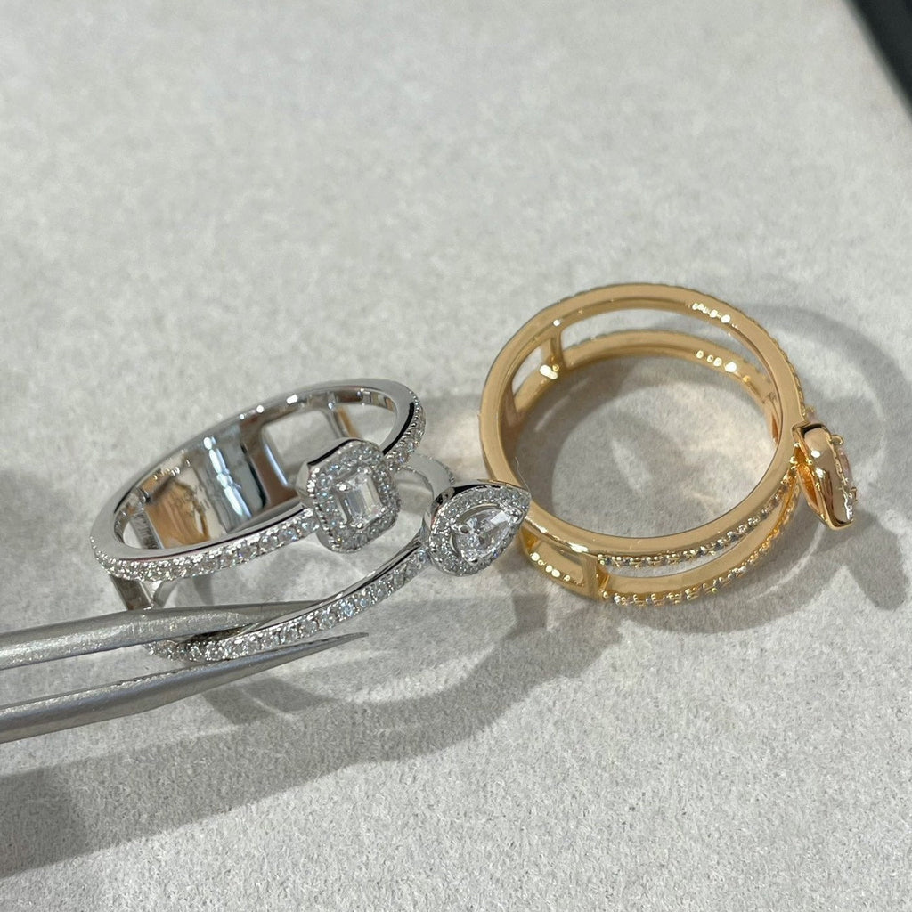 MESSIKA MY TWIN DOUBLE ROW RING
