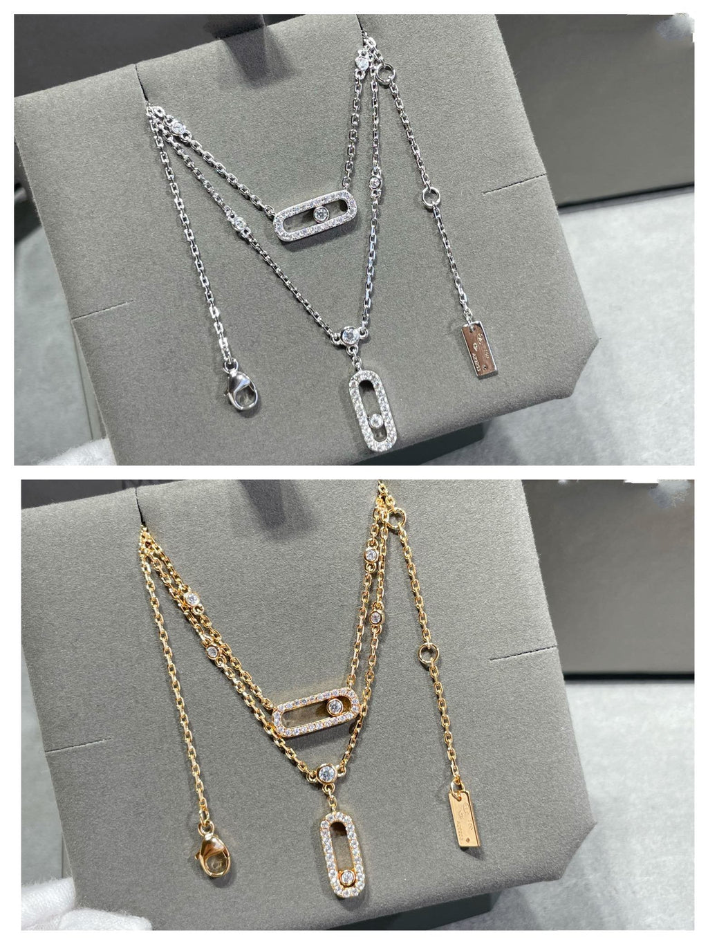 MESSIKA MOVE 2 ROW DIAMOND NECKLACE