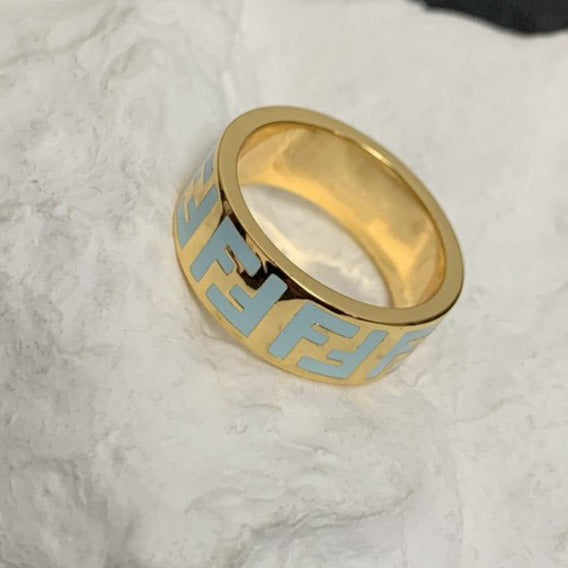 FENDI FOREVER FF GOLD RING
