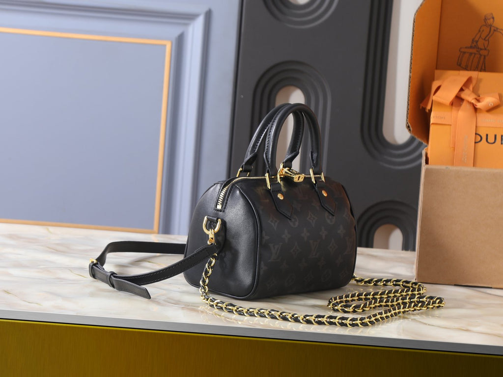 Louis Vuitton Speedy Bandoulière Monogram Ink Handbag — side