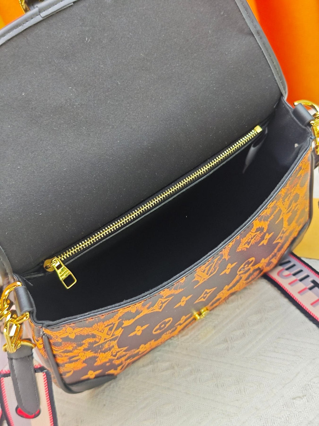 Louis Vuitton Diane Leopard Monogram Shoulder Bag — detail