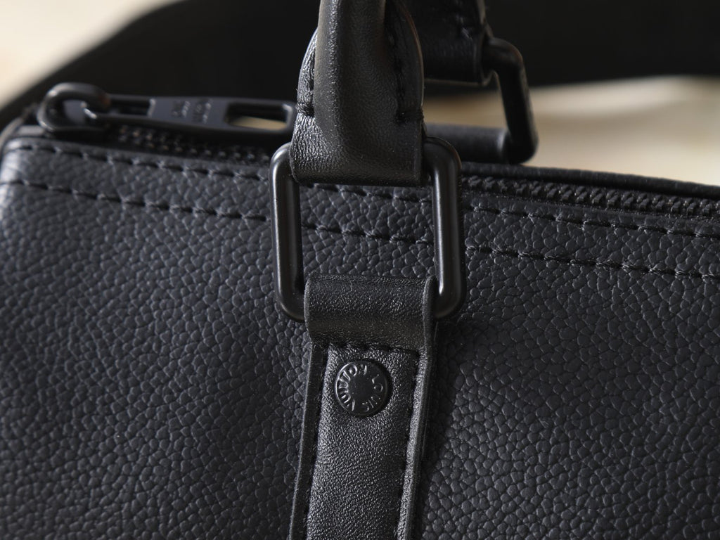 Louis Vuitton Keepall XS Black Barrel Bag — detail