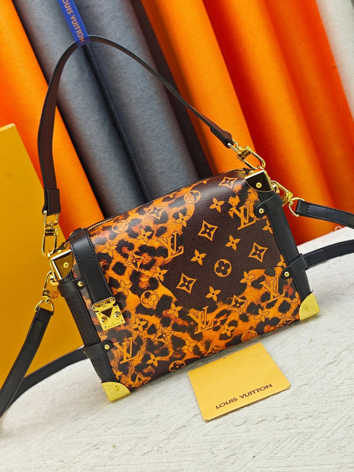 Louis Vuitton Side Trunk Leopard-Print Handbag — hero