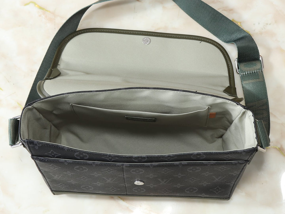 Louis Vuitton Courrier Monogram Eclipse Messenger Bag — detail