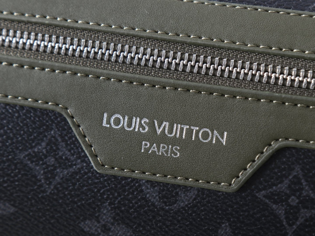 Louis Vuitton Courrier Monogram Eclipse Messenger Bag — detail