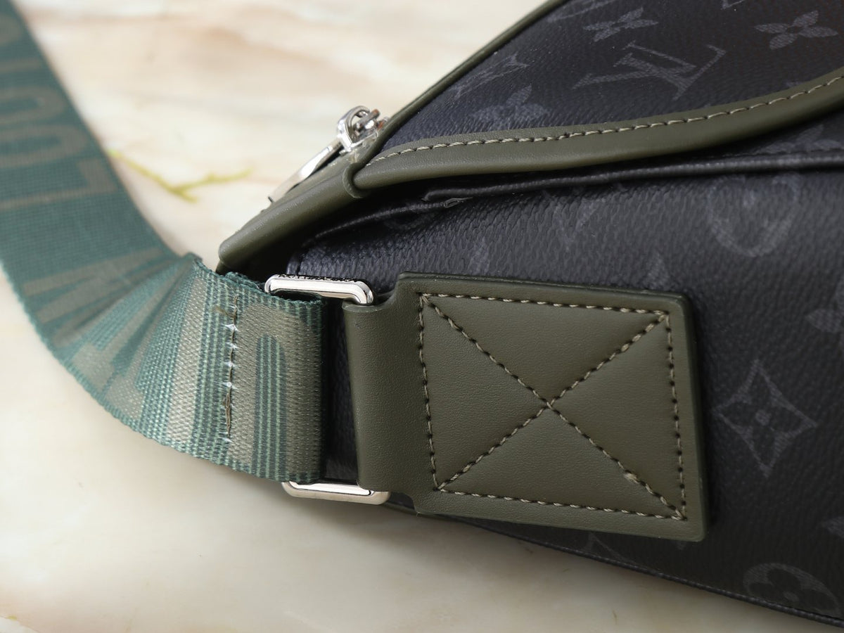 Louis Vuitton Courrier Monogram Eclipse Messenger Bag — detail