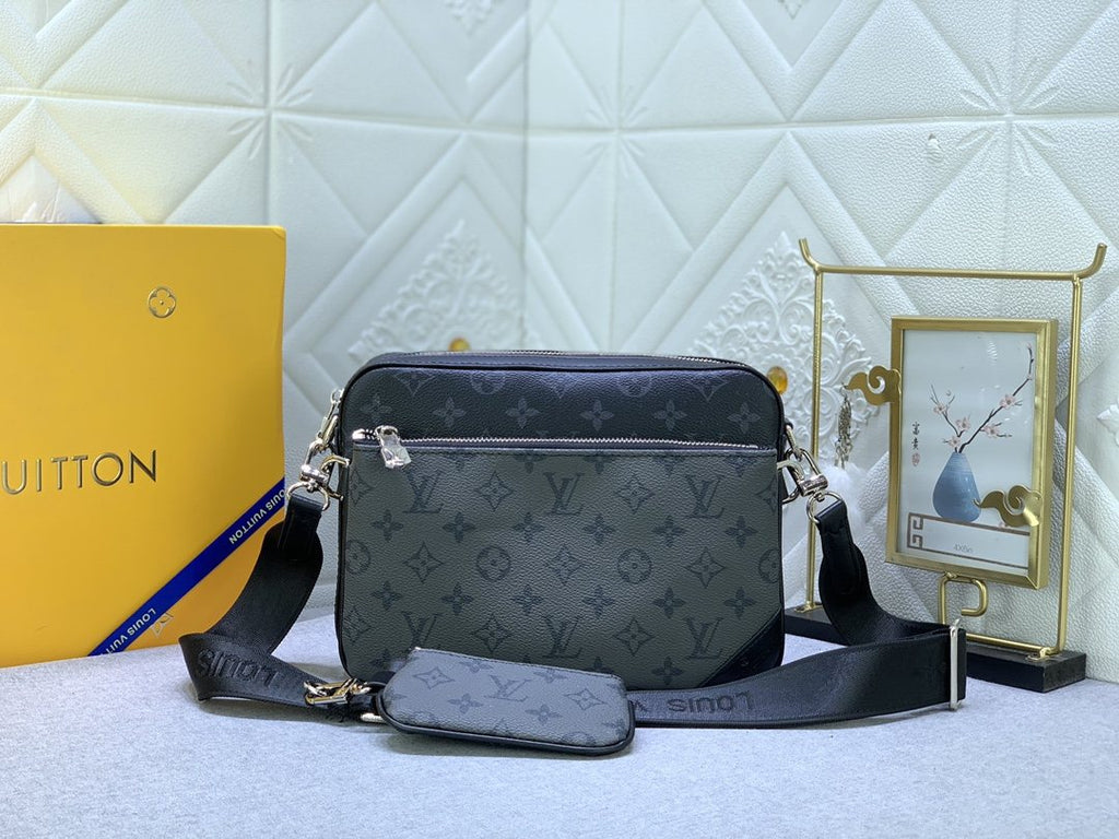 Louis Vuitton Trio Monogram Eclipse Messenger Bag — hero