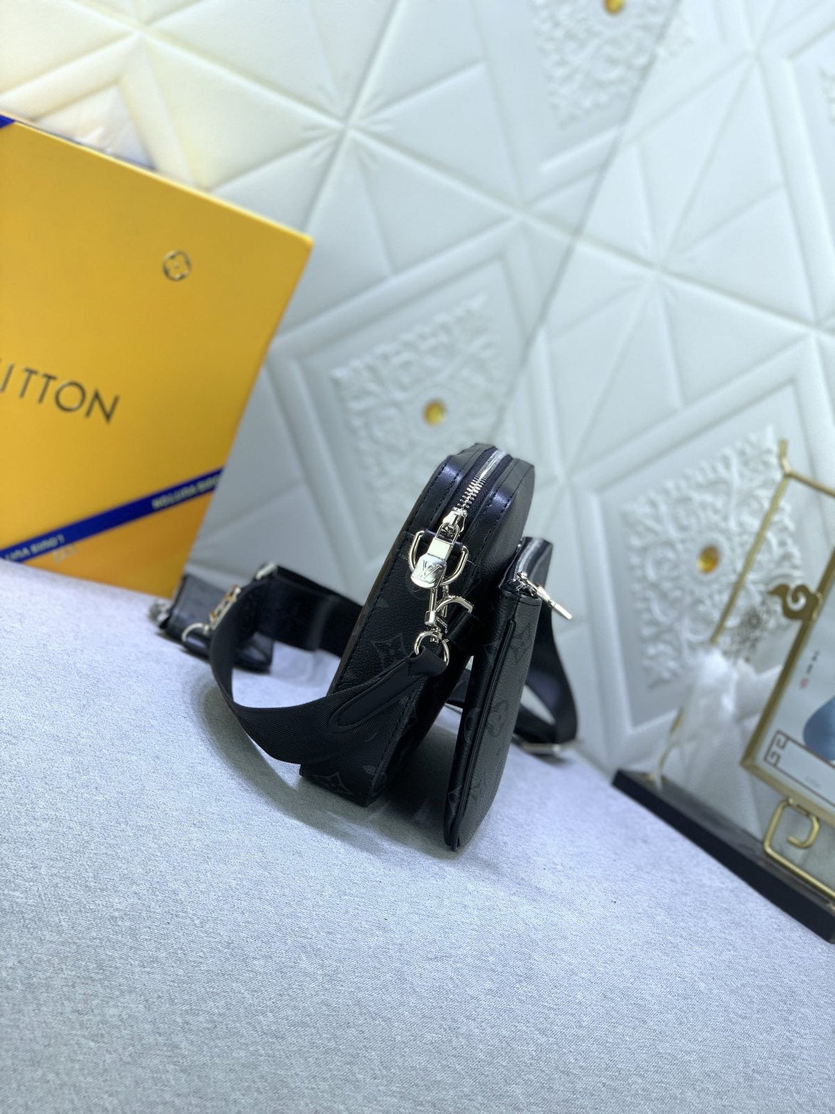 Louis Vuitton Trio Monogram Eclipse Messenger Bag — side