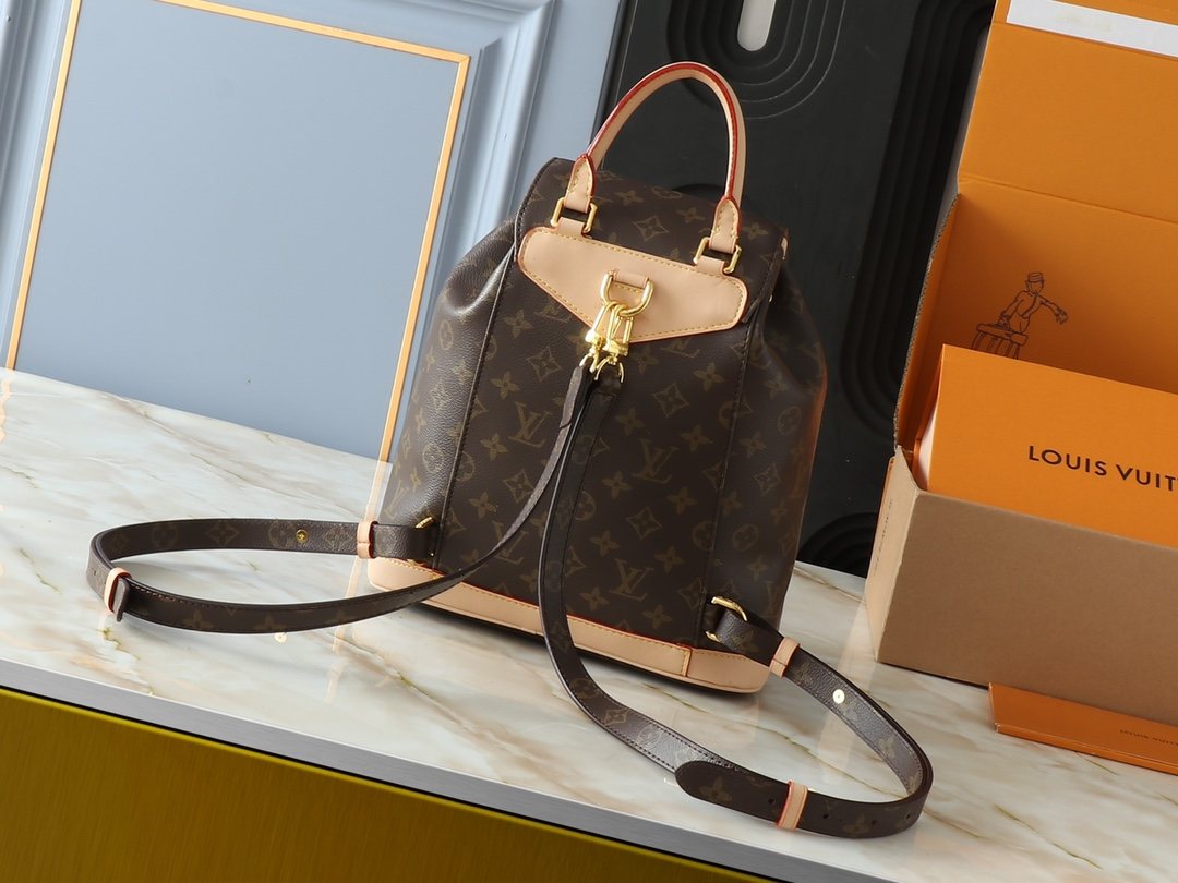 Louis Vuitton Montsouris Monogram Backpack — back