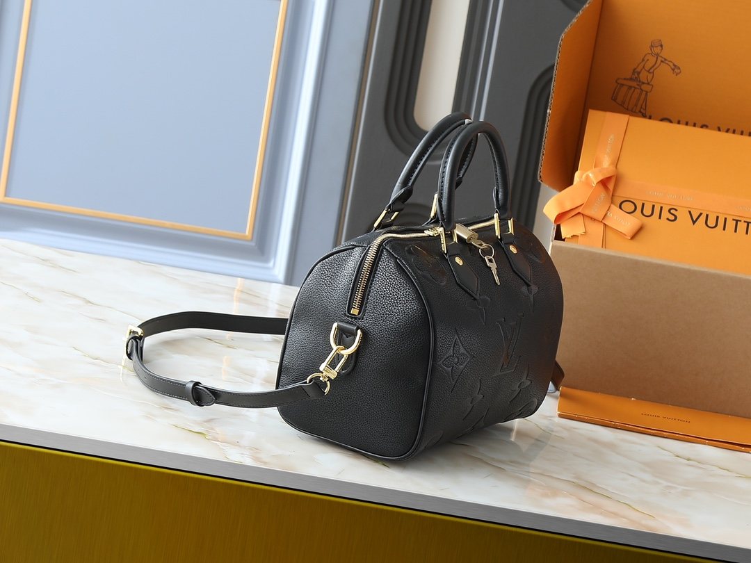 Louis Vuitton Speedy Bandoulière Monogram Empreinte Handbag — side
