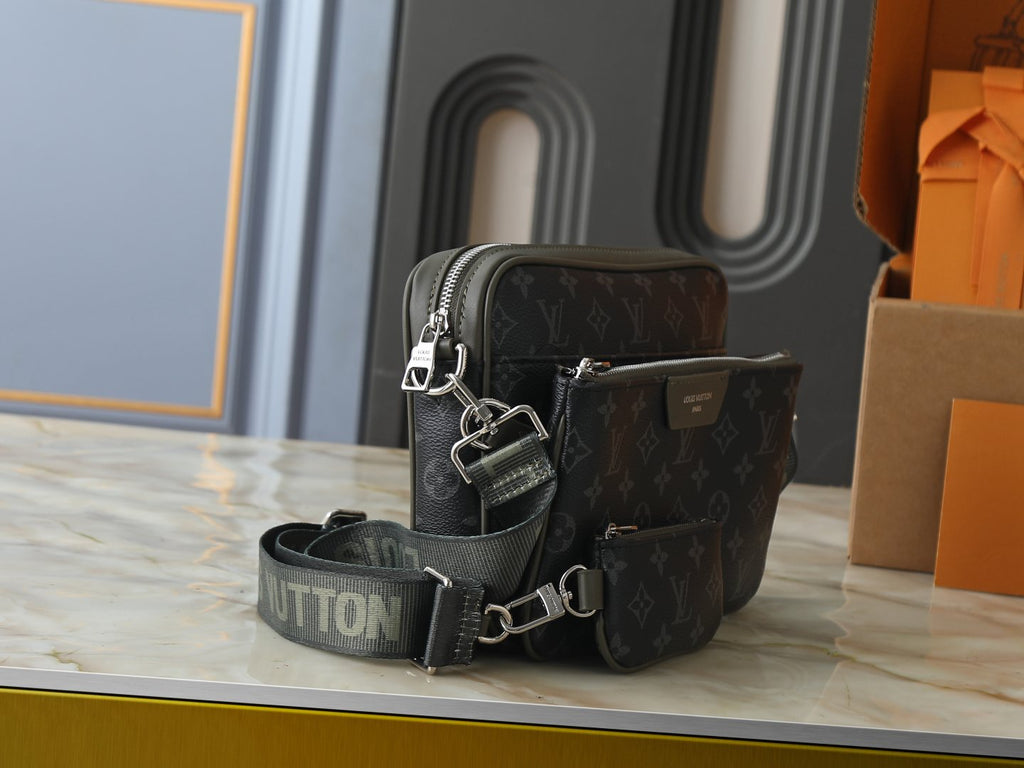 Louis Vuitton Trio Monogram Messenger Bag — side