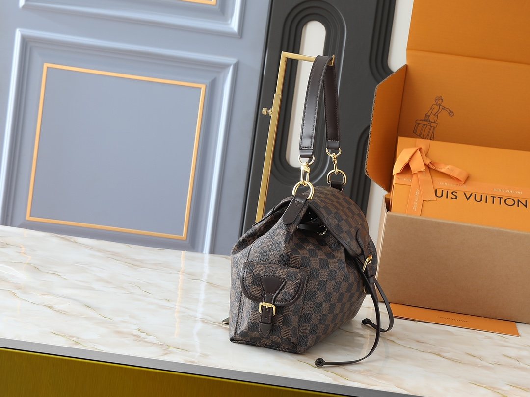 Louis Vuitton Odysée Checkerboard Shoulder Bag — side