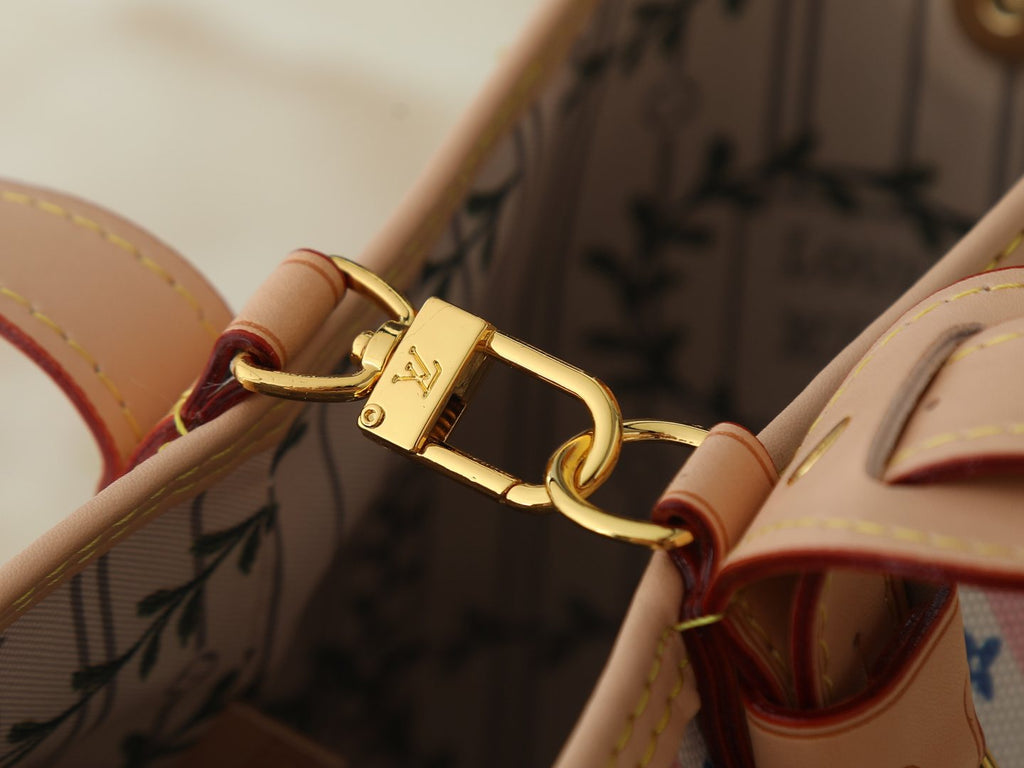 Louis Vuitton Stamp All In BB Monogram Bucket Bag — detail