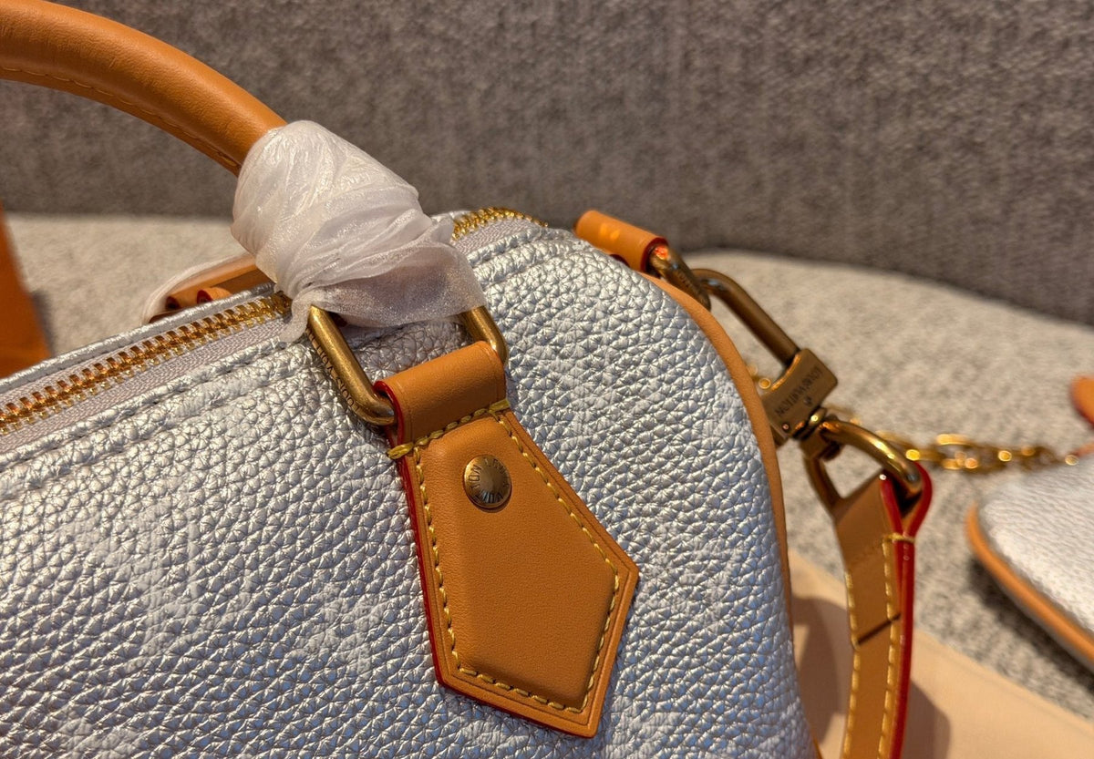 Louis Vuitton Speedy Rolled-Handle Satchel — detail