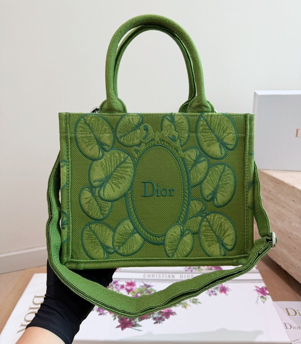 Dior Book Tote with Decorative Panels — front
