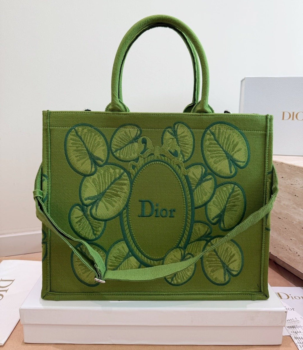Dior Book Tote with Decorative Panels — front