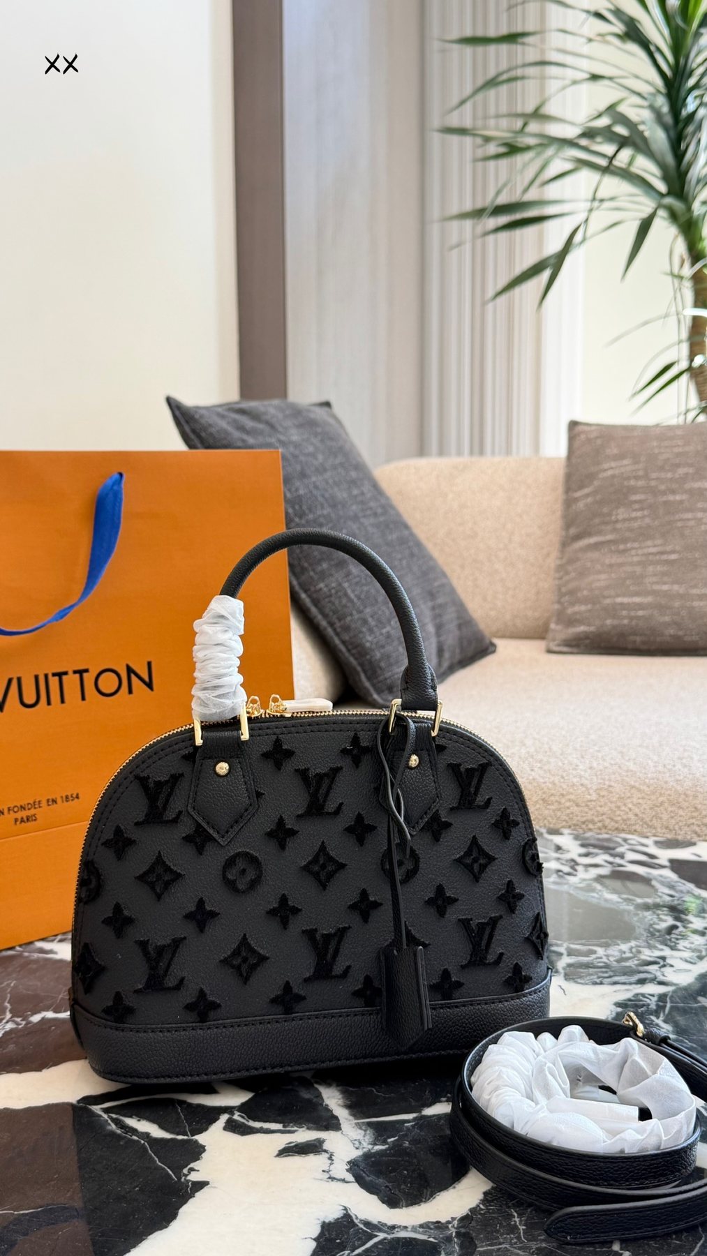 Louis Vuitton Monogram Dome Top-Handle Bag — front
