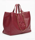 Chanel Diamond-Quilted Chain Tote — hero