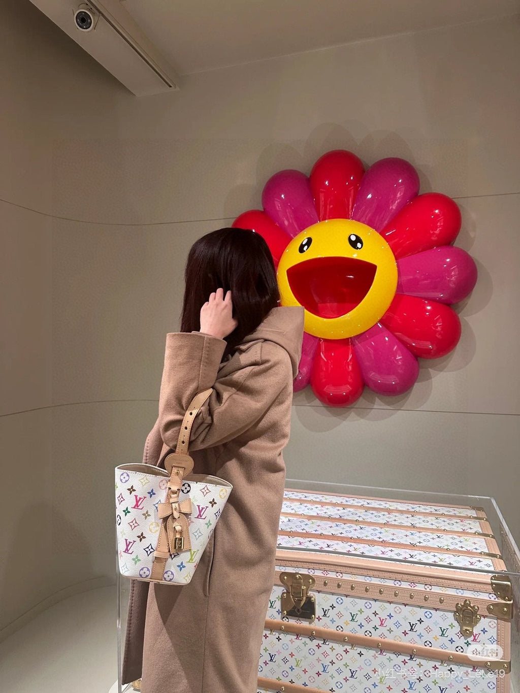 Louis Vuitton All In BB Multicolor Monogram Bucket Bag — model