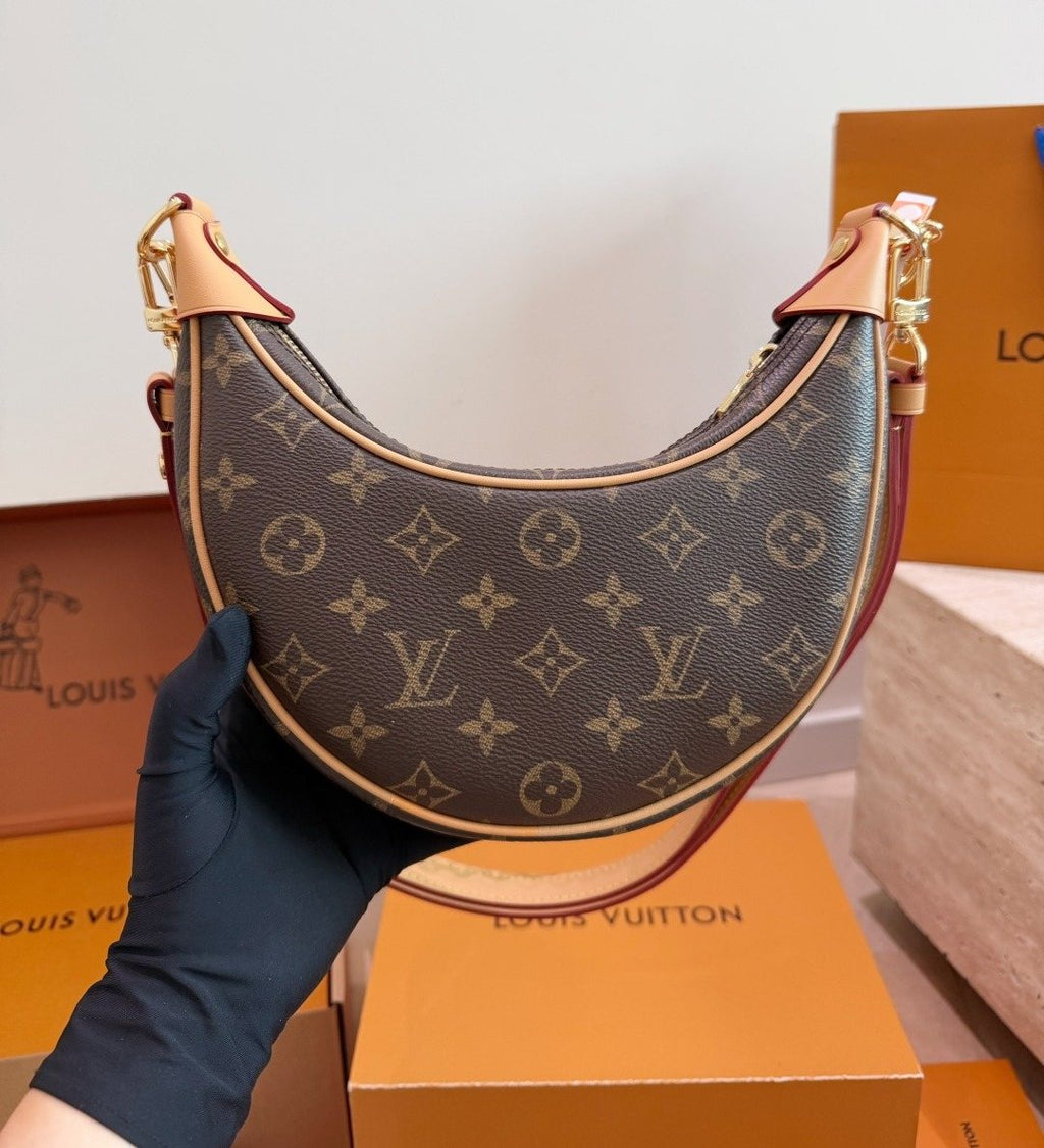 Louis Vuitton Loop Monogram Crescent Shoulder Bag — back
