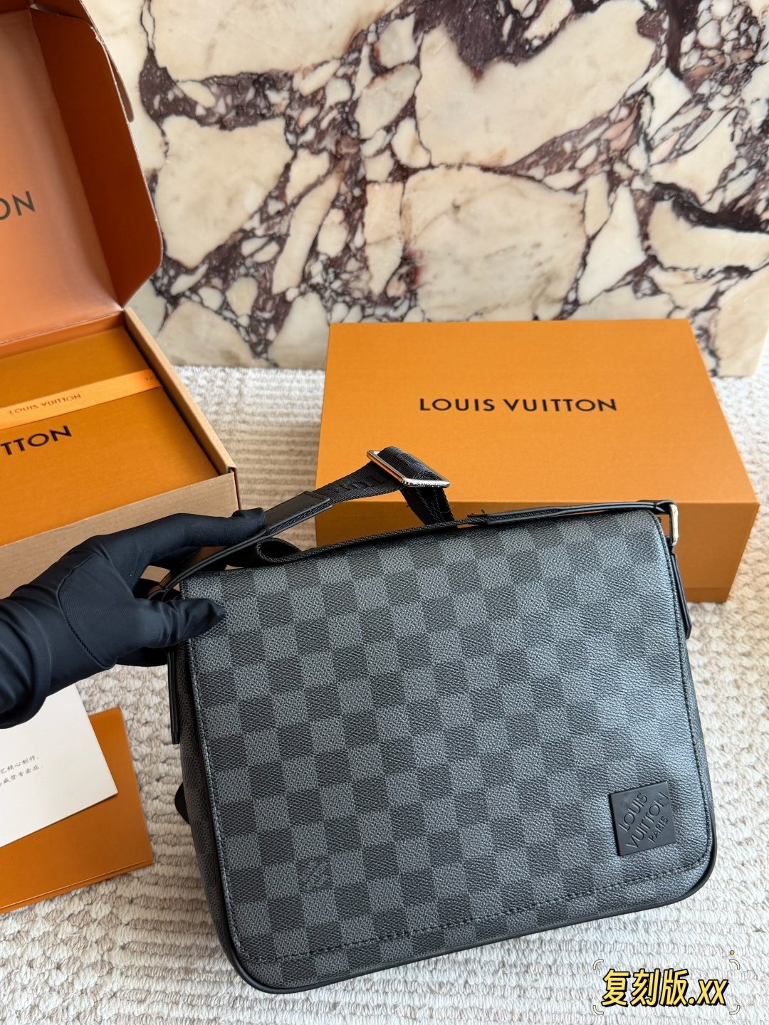 Louis Vuitton District Flap Messenger Bag — hero