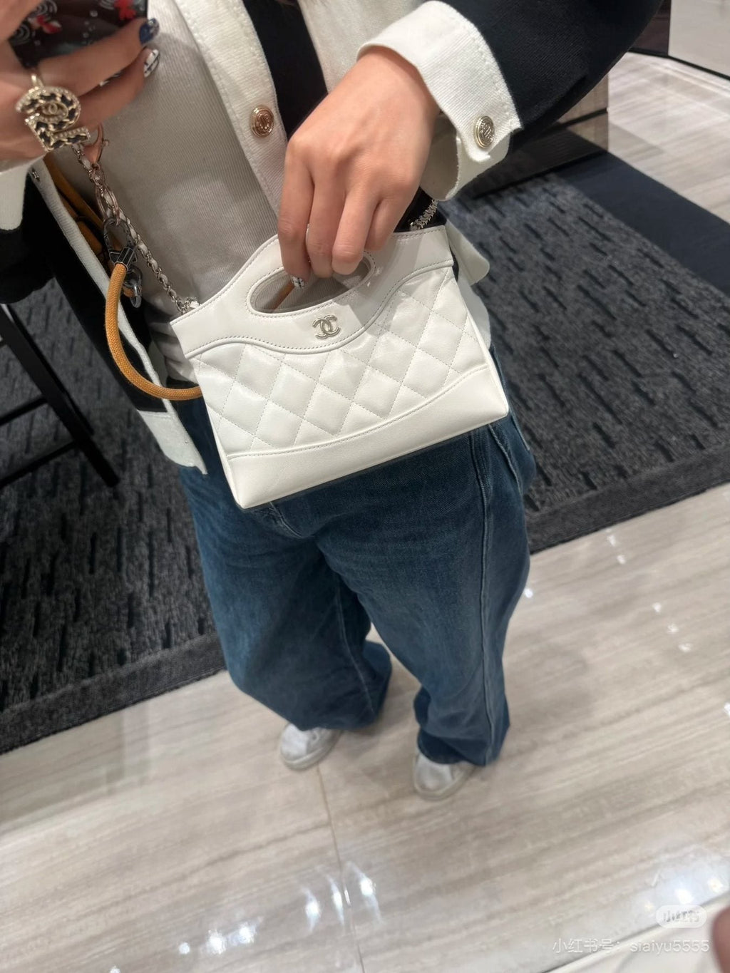 Chanel 31 Bag Quilted Cutout-Handle Handbag — model