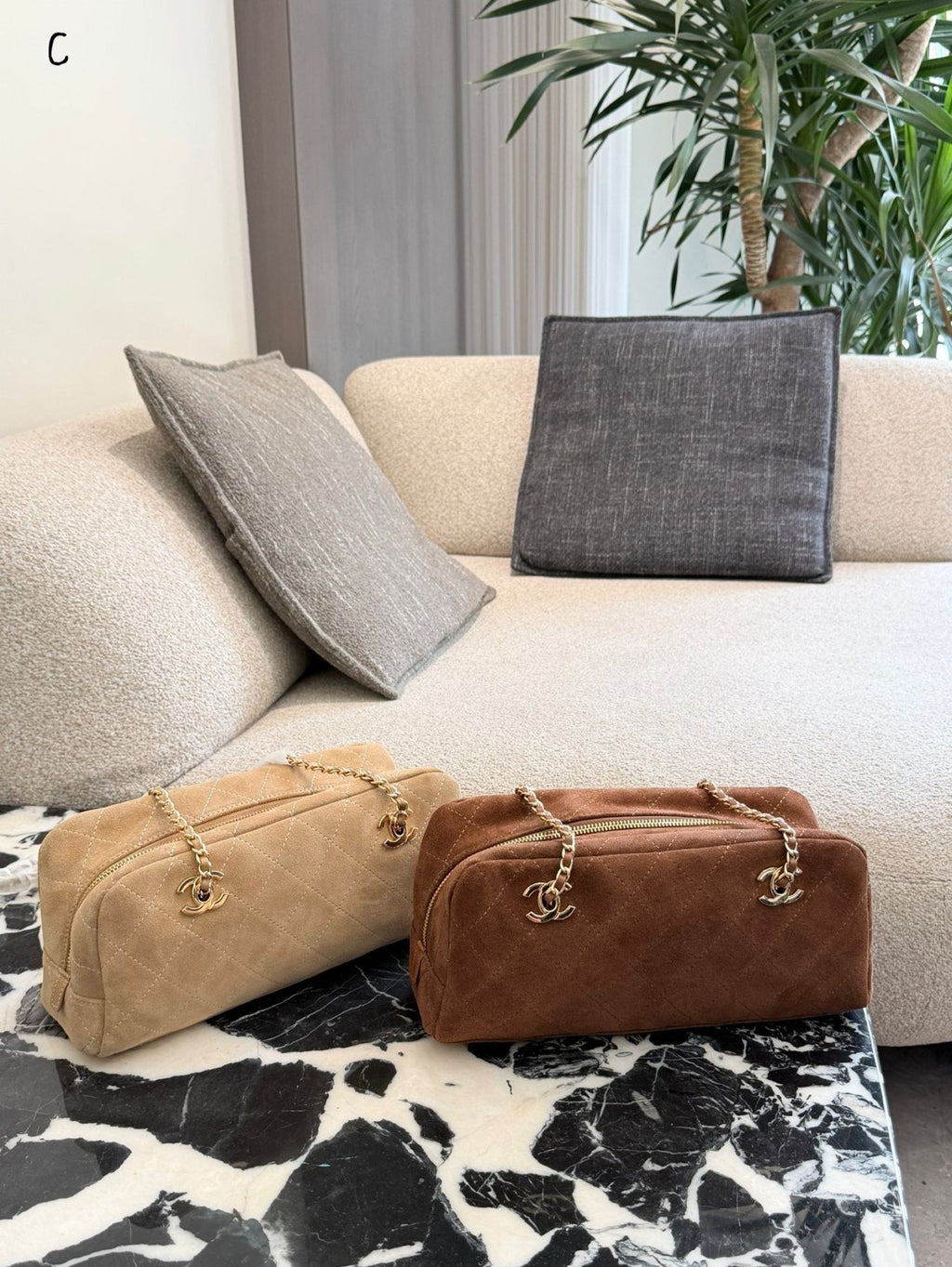 Chanel Rounded Baguette Chain Shoulder Bag — comparison