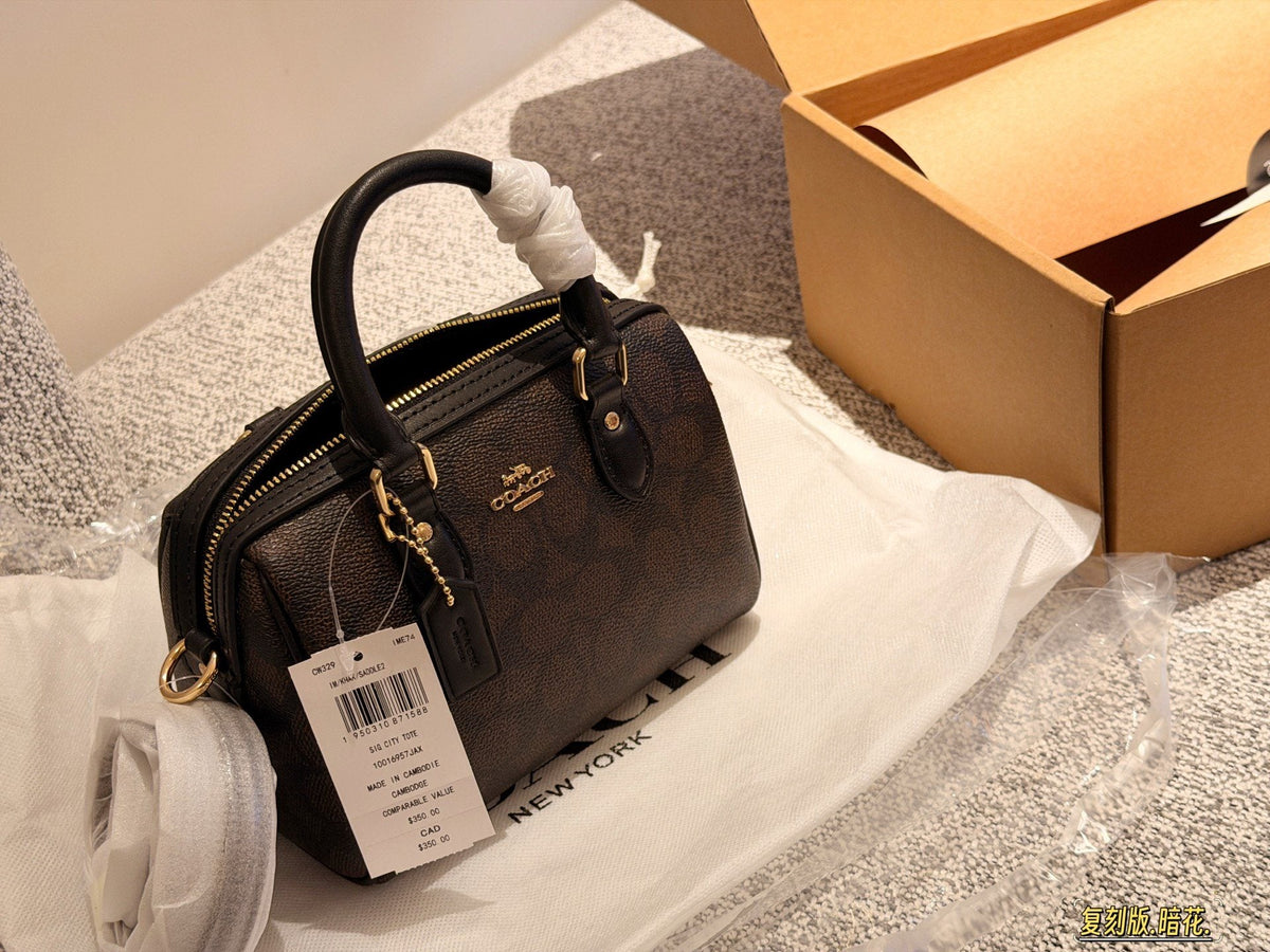 Coach Rowan Zip-Top Satchel Bag — hero
