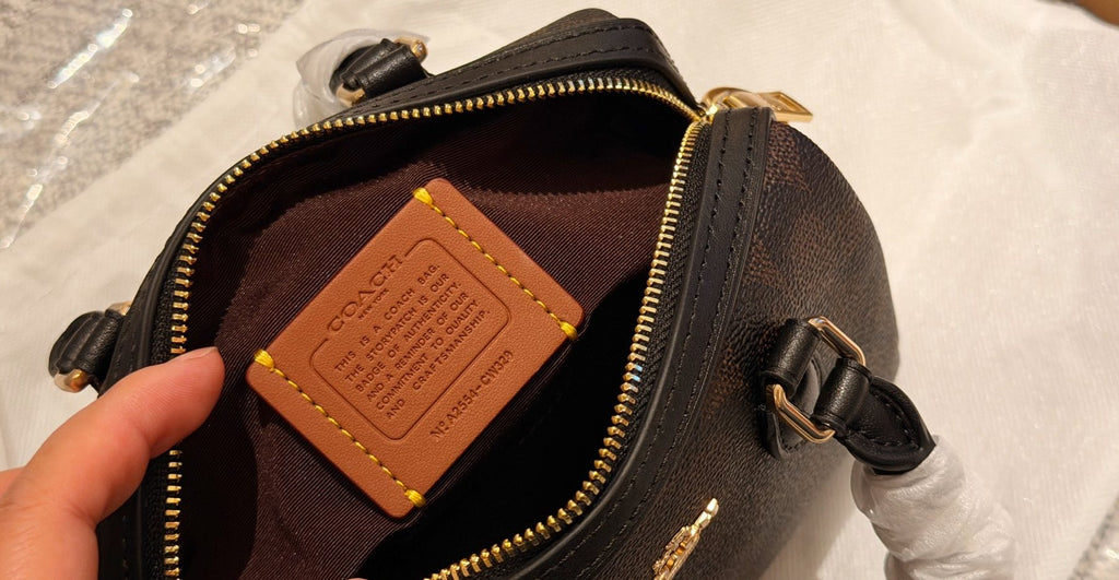 Coach Rowan Zip-Top Satchel Bag — detail