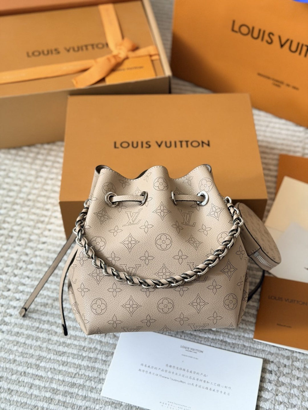 Louis Vuitton Bella Perforated Monogram Bucket Bag — hero