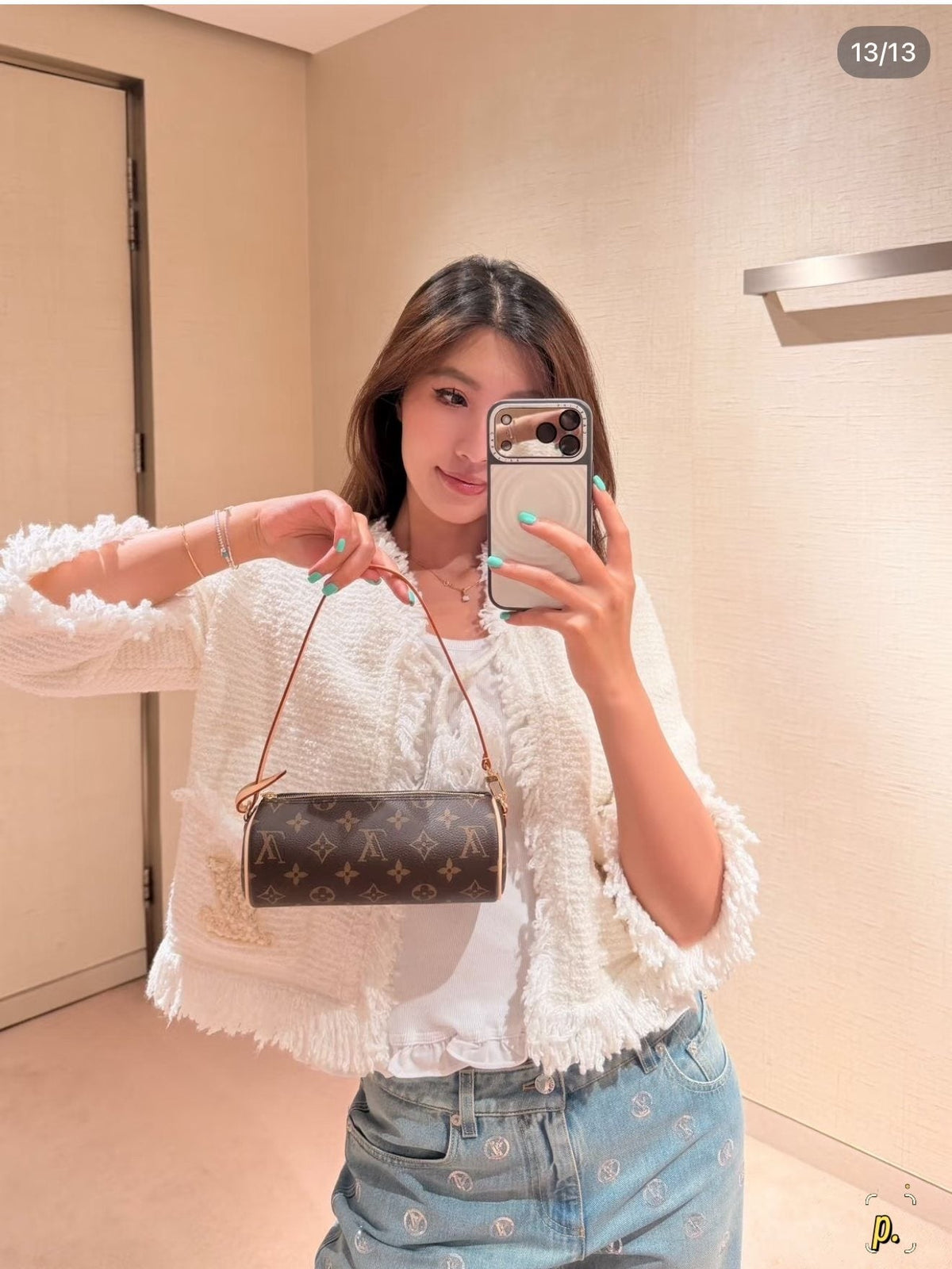 Louis Vuitton Monogram Barrel Shoulder Bag — model