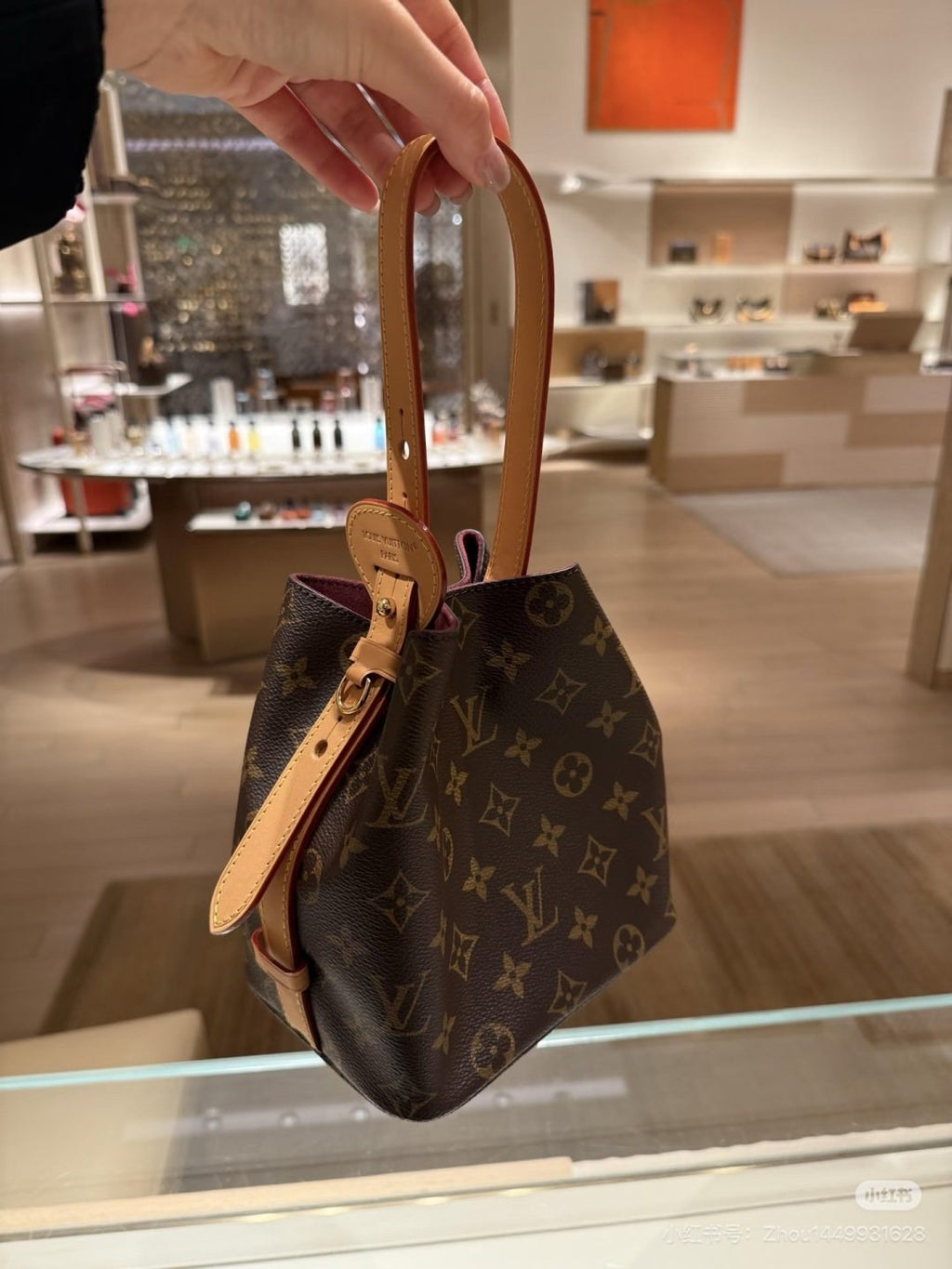 Louis Vuitton All In BB Monogram Bucket Bag — side
