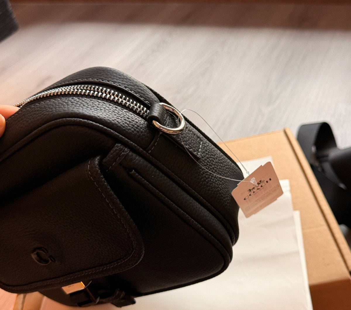 Coach Knox Buckle-Flap Crossbody Bag — detail