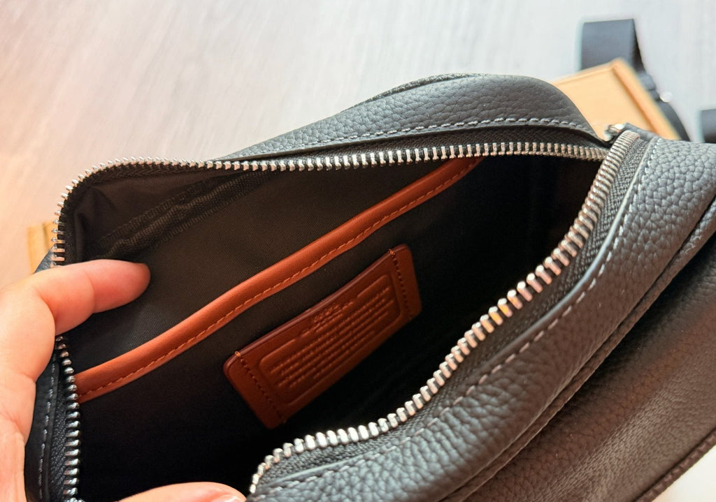 Coach Knox Buckle-Flap Crossbody Bag — detail