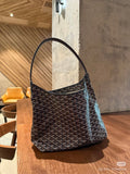 Goyard Patterned Canvas Hobo Shoulder Bag — hero