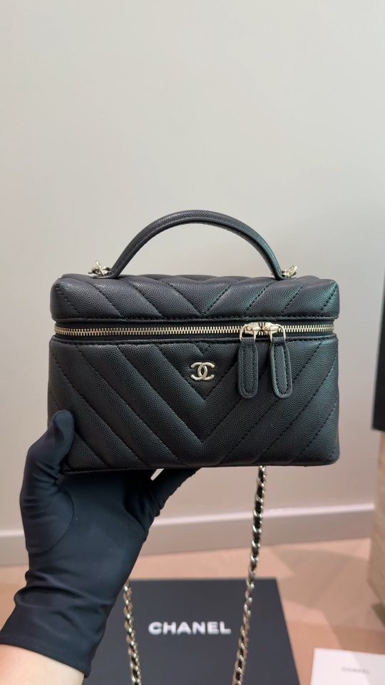 Chanel Quilted Top Handle Vanity Bag — hero