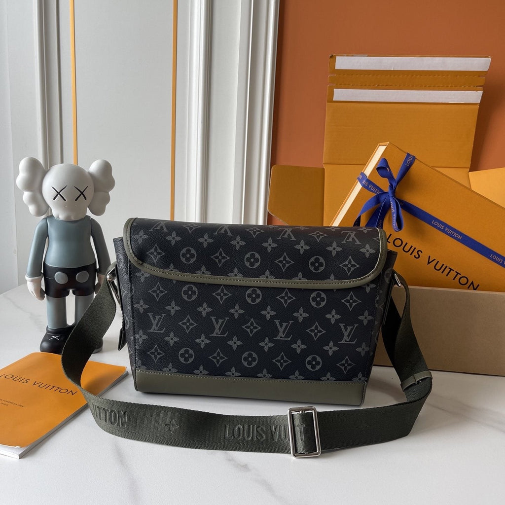 Louis Vuitton Courrier Monogram Messenger Bag — back