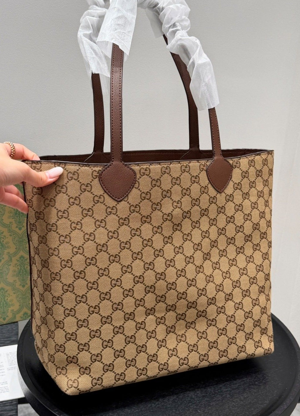 Gucci GG Jacquard Canvas Tote — back