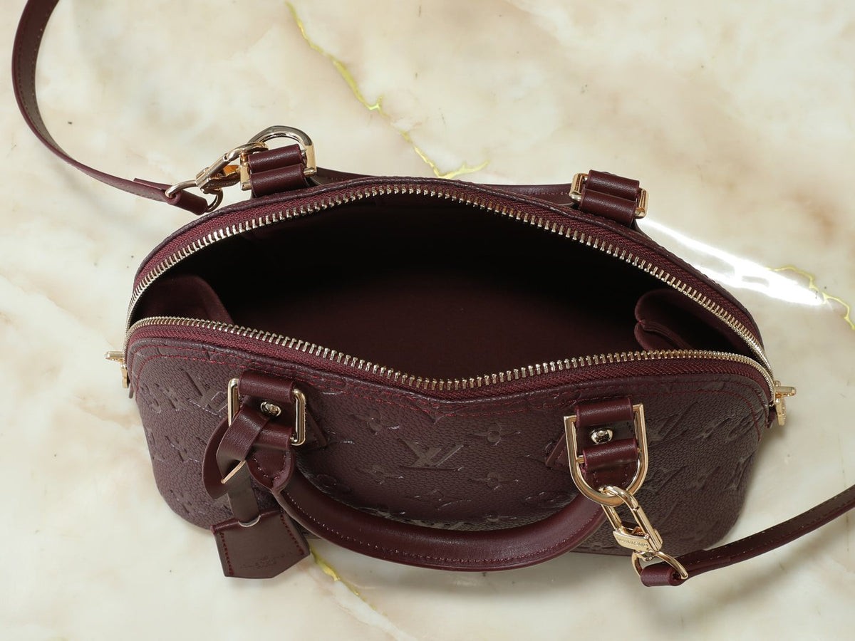 Louis Vuitton Alma BB Monogram Empreinte Bag — detail