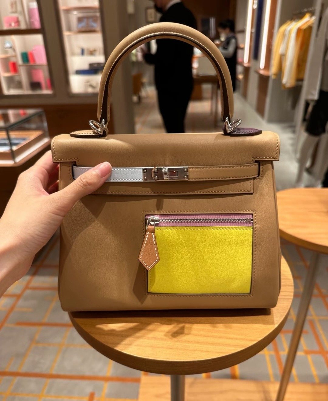 Hermès Kelly Colormatic Colorblock Top-Handle Bag — hero