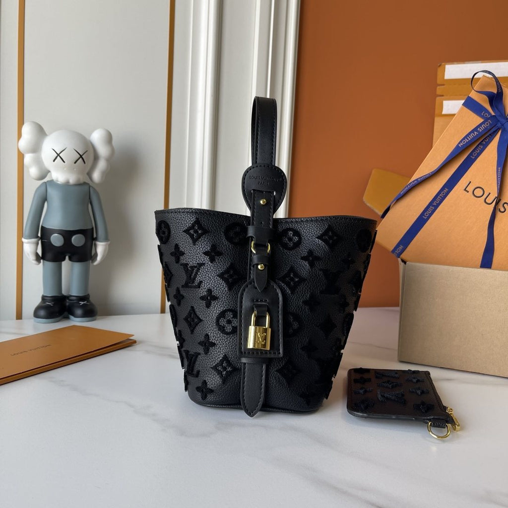 Louis Vuitton All In BB Monogram Bucket Bag — side