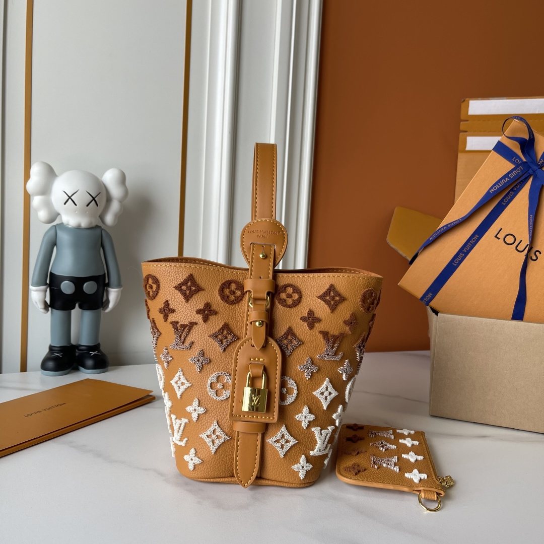 Louis Vuitton All In BB Monogram Bucket Bag — side