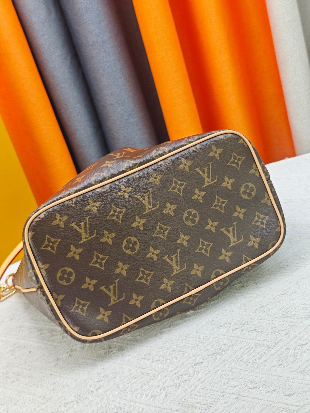 Louis Vuitton Pleated Monogram Canvas Handbag — detail