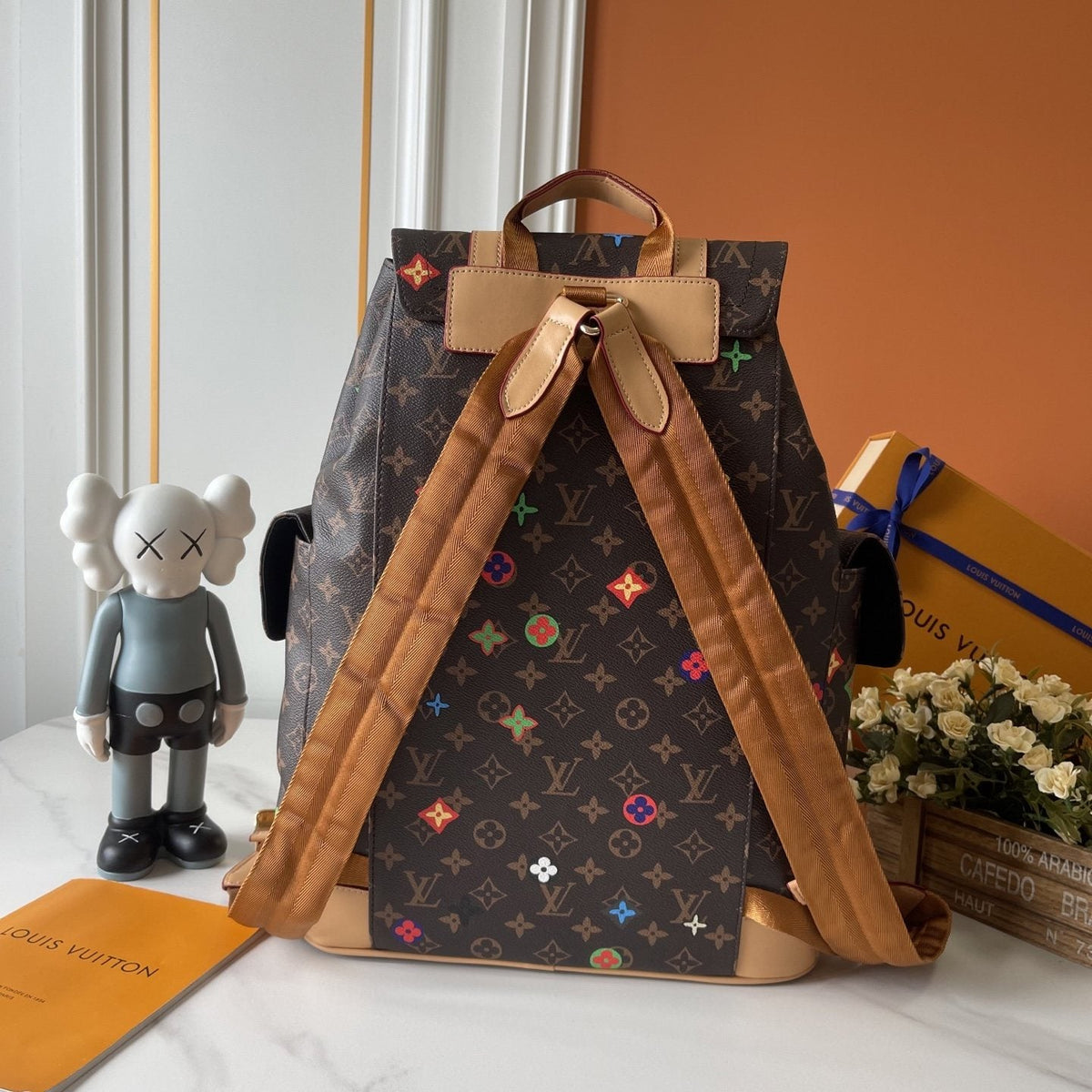 Louis Vuitton Christopher Multicolor Monogram Backpack — back