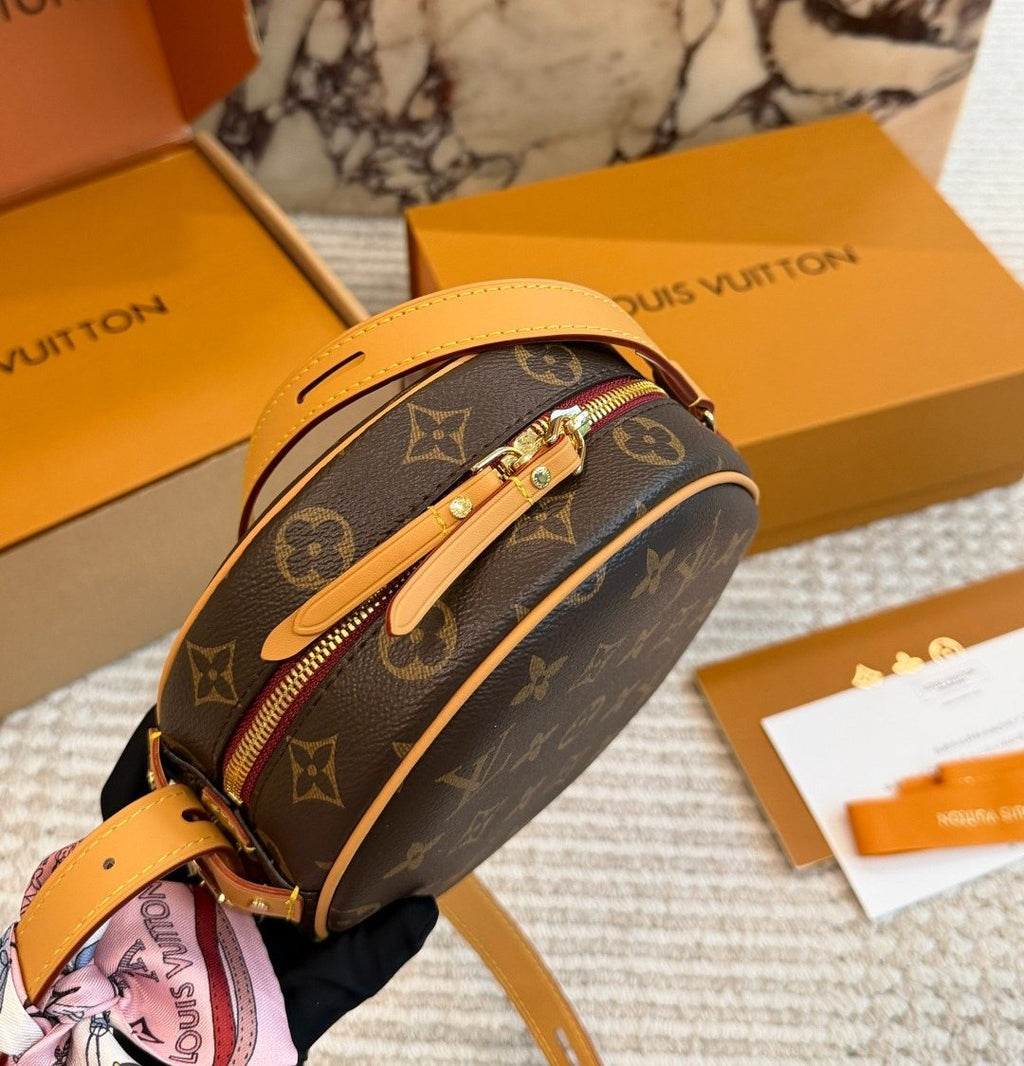 Louis Vuitton Round Monogram Crossbody Bag — side