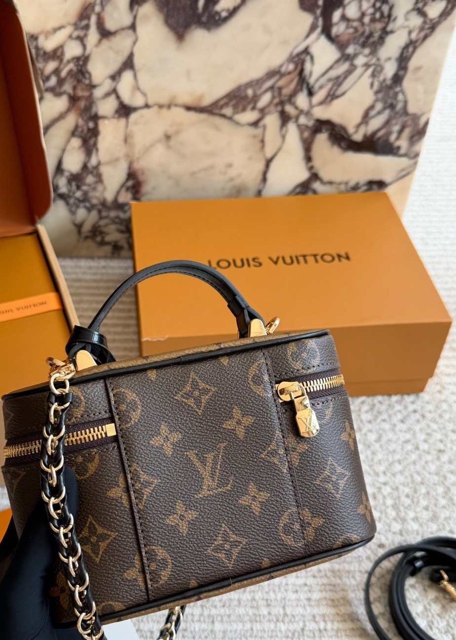 Louis Vuitton Monogram Top-Handle Vanity Bag — back