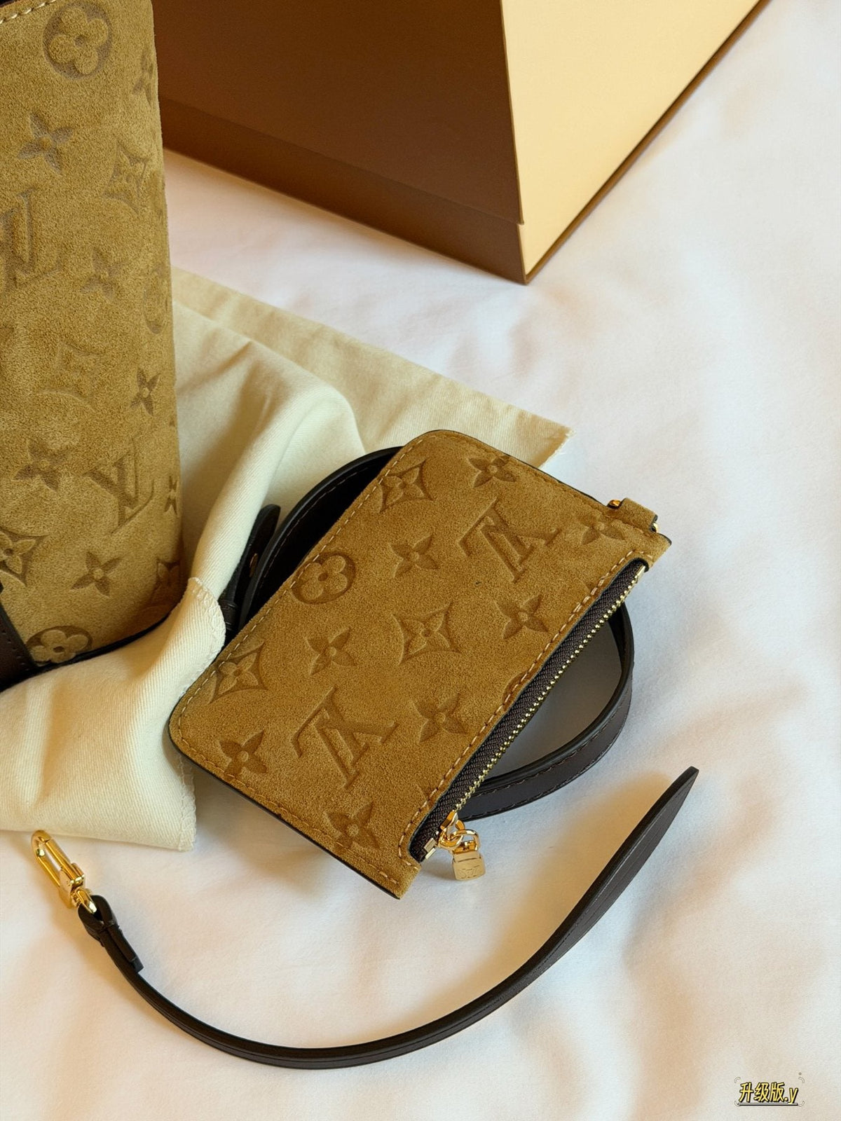 Louis Vuitton All In BB Monogram Bucket Bag — detail