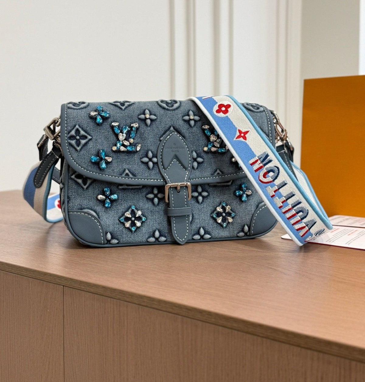 Louis Vuitton Diane Raised Monogram Shoulder Bag — hero