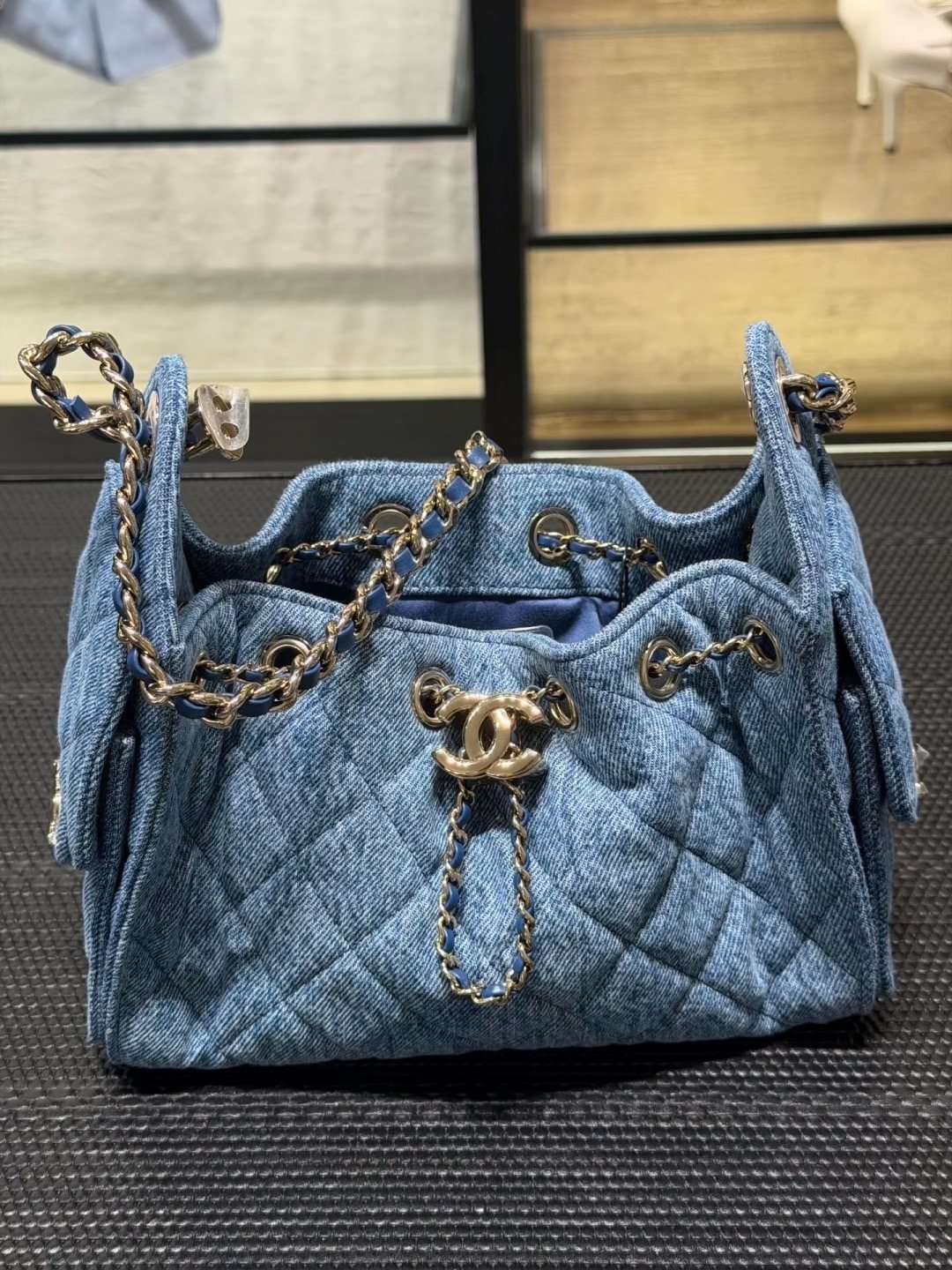 Chanel 25 Quilted Bucket Bag — hero