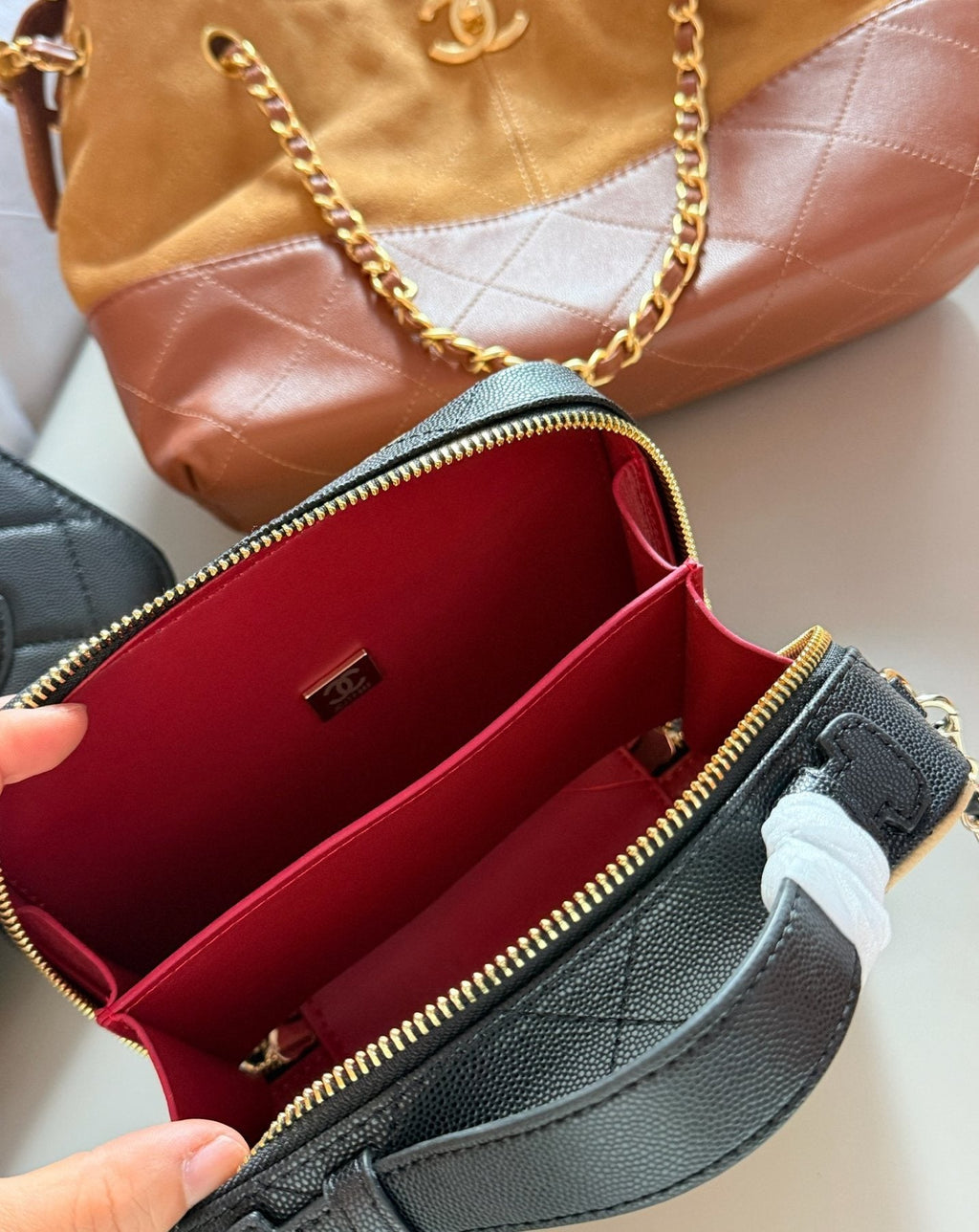 Chanel Rounded Top Handle Camera Bag — detail